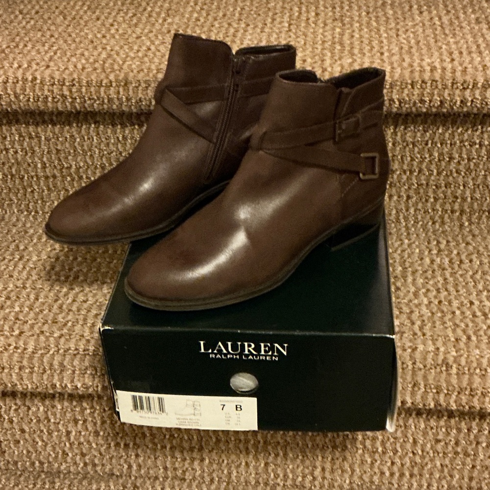 Women’s Lauren by Ralph Lauren Dark Brown Ankle Booties